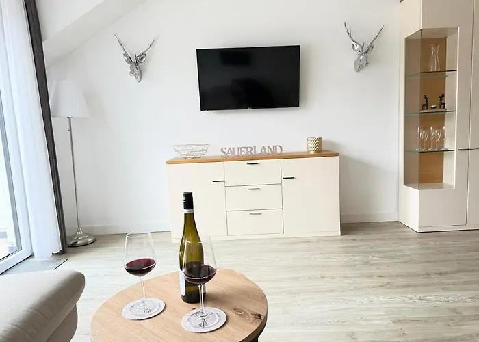 Top-schlafkomfort & Bergblick Mit Parkplatz Und Balkon Winterberg